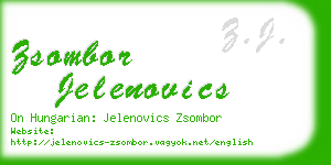 zsombor jelenovics business card